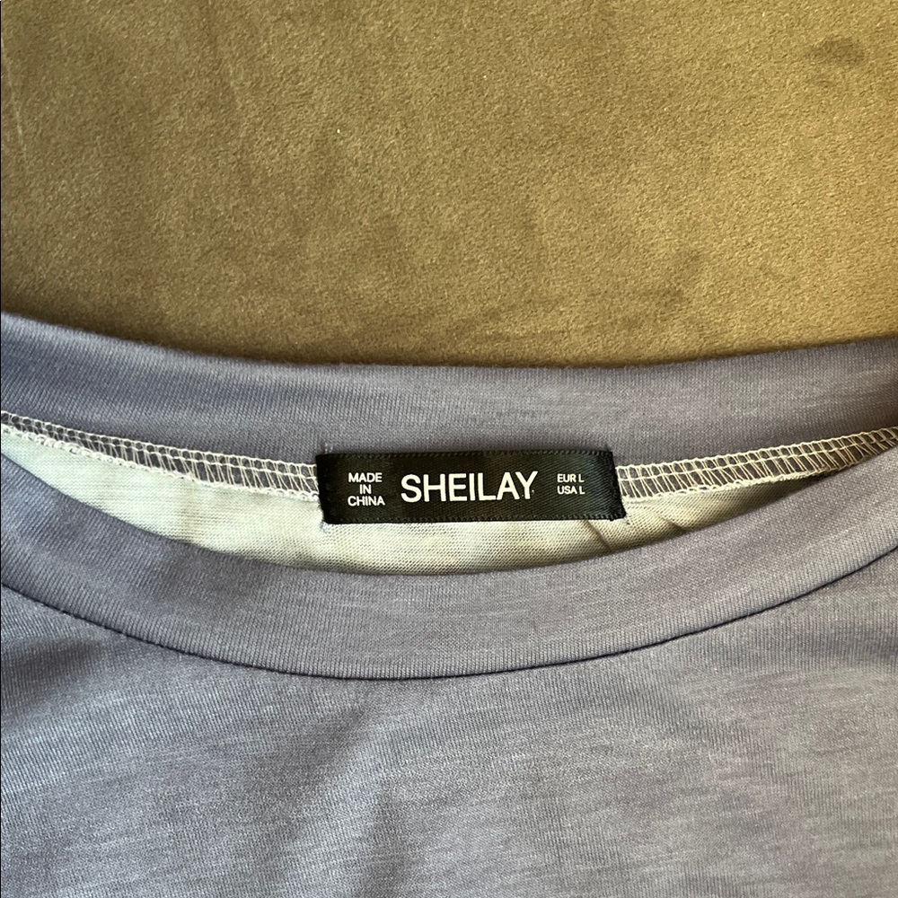 Sheilay Giraffe Print Ombre Long Sleeve Tee - Picture 2 of 3